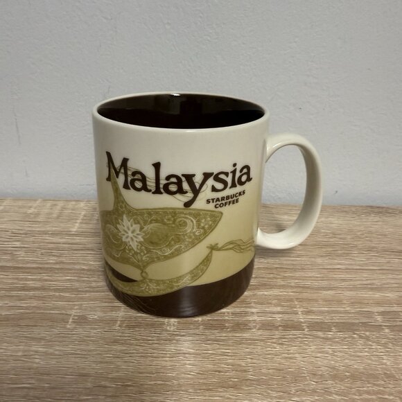 STARBUCKS MALAYSIA GLOBAL ICON CITY COLLECTOR SERIES COFFEE MUG CUP 16 OZ. 2016 - Picture 1 of 8